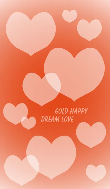 [LINE着せ替え] Gold Happy Dream Loveの画像1