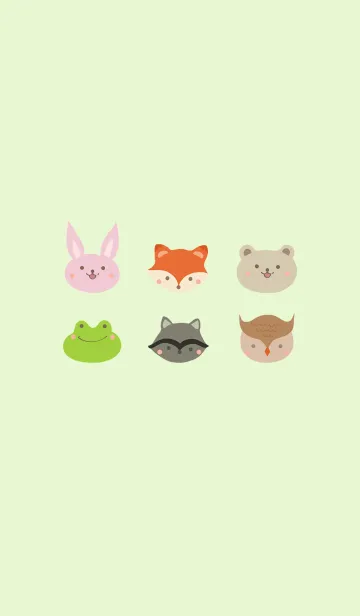 [LINE着せ替え] かわいい森の動物の画像1