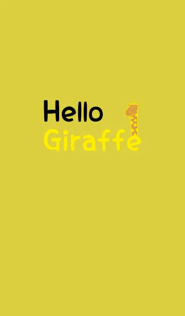 [LINE着せ替え] Hello Giraffe yellow 11の画像1