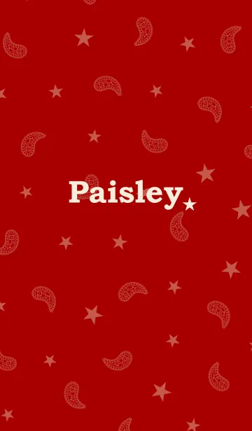 [LINE着せ替え] Paisley★[Red]＠夏の画像1