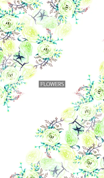 [LINE着せ替え] water color flowers_579の画像1