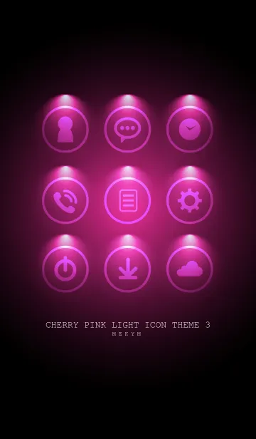 [LINE着せ替え] CHERRY PINK LIGHT ICON THEME 3の画像1