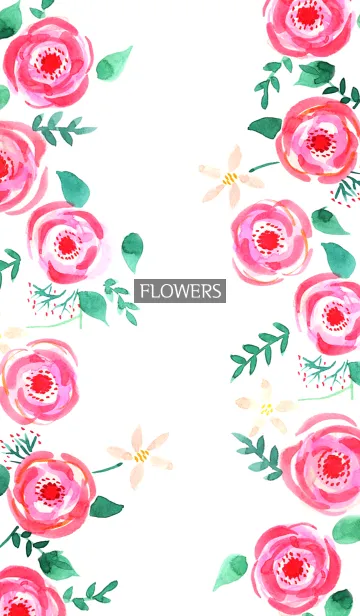 [LINE着せ替え] water color flowers_585の画像1