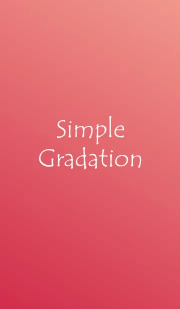 [LINE着せ替え] Simple Gradation - RED2 -の画像1