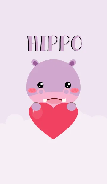 [LINE着せ替え] I am Lovely Hippo Theme (jp)の画像1