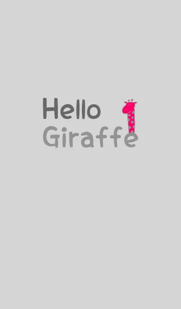 [LINE着せ替え] Hello Giraffe gray 2の画像1