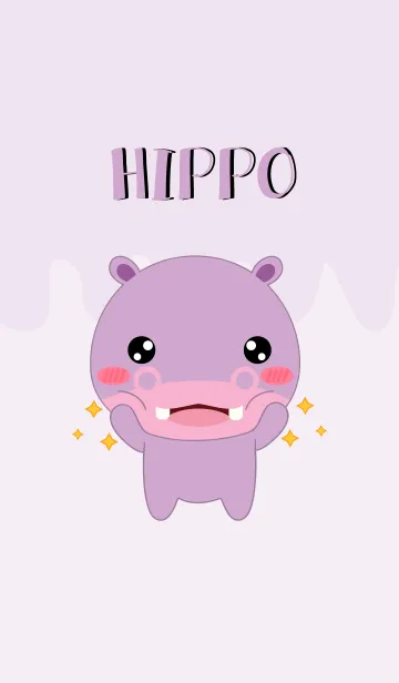 [LINE着せ替え] I Love Hippo theme (jp)の画像1