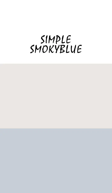 [LINE着せ替え] Simple - SMOKYBLUE -の画像1