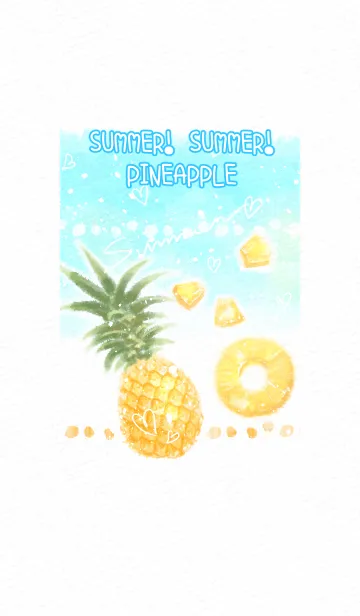 [LINE着せ替え] SUMMER！ SUMMER！ PINEAPPLEの画像1