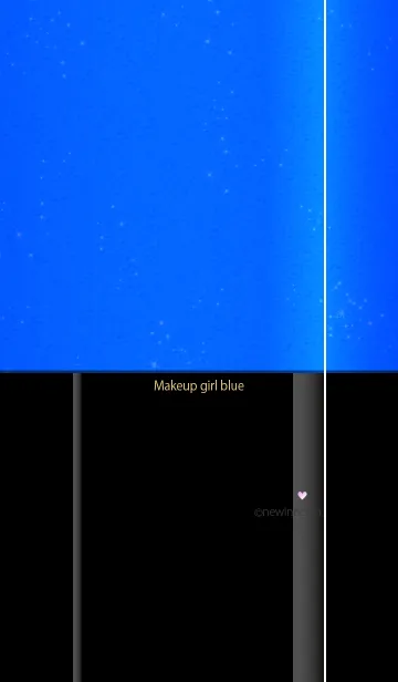 [LINE着せ替え] メークアップ ガール ブルー サマーの画像1
