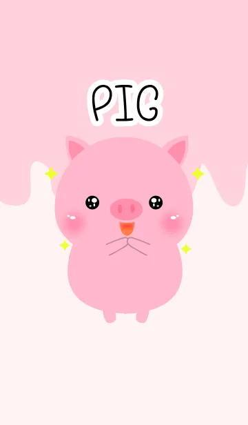 [LINE着せ替え] Lovely Pink Pig Theme V.2 (jp)の画像1