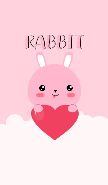 [LINE着せ替え] I am Lovely Pink Rabbit Theme (jp)の画像1