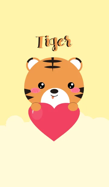 [LINE着せ替え] I am Lovely Tiger Theme (jp)の画像1