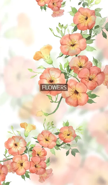 [LINE着せ替え] water color flowers_598の画像1