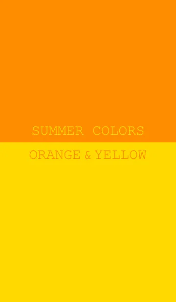 [LINE着せ替え] SUMMER COLORS -ORANGE ＆ YELLOW-の画像1