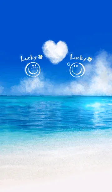 [LINE着せ替え] 全ての運気アップ♡ラッキースマイル 夏！の画像1