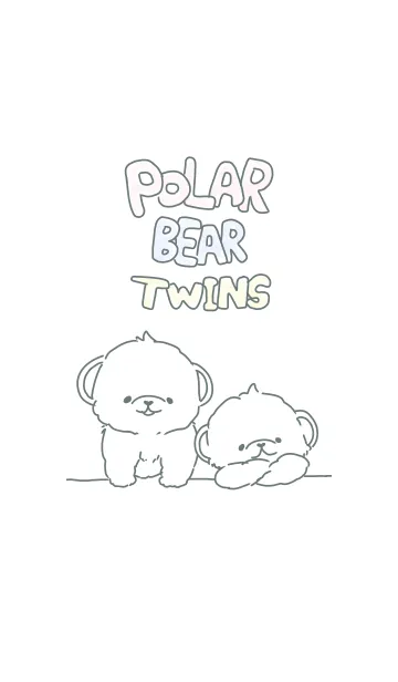 [LINE着せ替え] POLAR BEAR TWINSの画像1