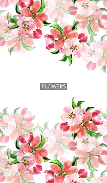 [LINE着せ替え] water color flowers_602の画像1