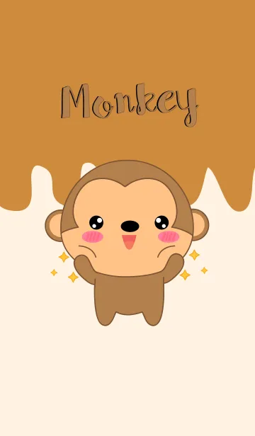 [LINE着せ替え] I Love Monkey theme (jp)の画像1