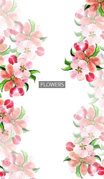 [LINE着せ替え] water color flowers_603の画像1