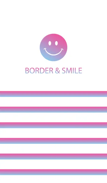 [LINE着せ替え] BORDER ＆ SMILE -BLUEBERRY-の画像1