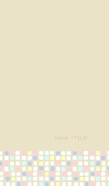 [LINE着せ替え] Color -TILE- 44の画像1