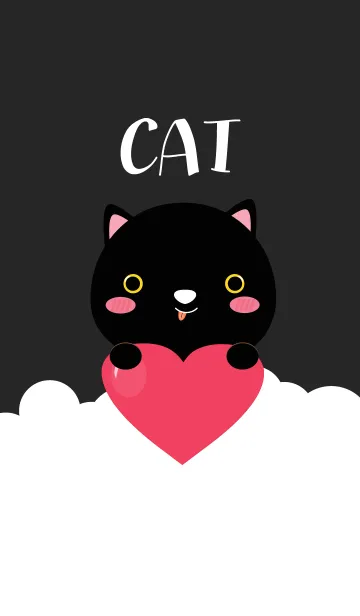 [LINE着せ替え] I am Lovely Black Cat Theme (jp)の画像1