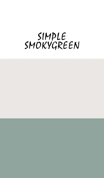 [LINE着せ替え] Simple - SMOKYGREEN -の画像1