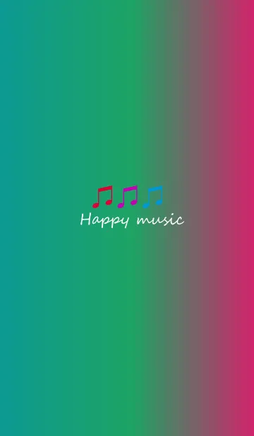 [LINE着せ替え] Happy music in rainbowの画像1