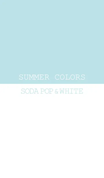 [LINE着せ替え] SUMMER COLORS -SODA POP ＆ WHITE-の画像1