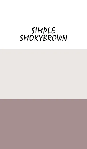 [LINE着せ替え] Simple - SMOKYBROWN -の画像1