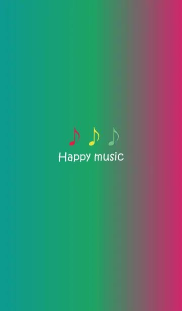 [LINE着せ替え] Happy happy music in rainbowの画像1