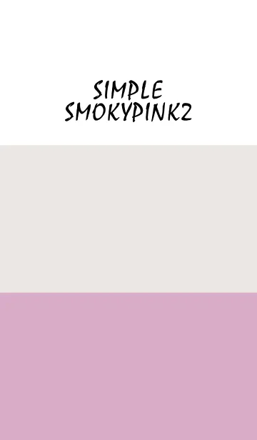 [LINE着せ替え] Simple - SMOKYPINK 2 -の画像1