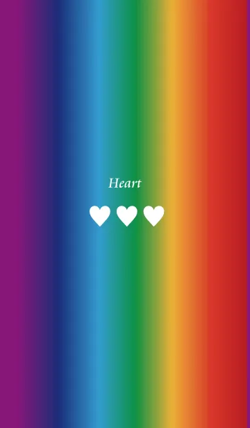 [LINE着せ替え] Heart in rainbowの画像1