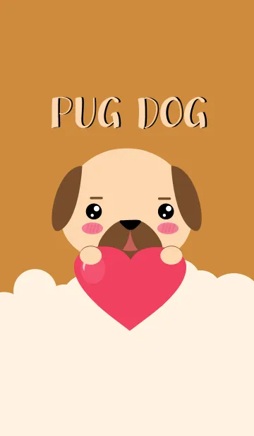 [LINE着せ替え] I am Lovely Pug Dog Theme (jp)の画像1