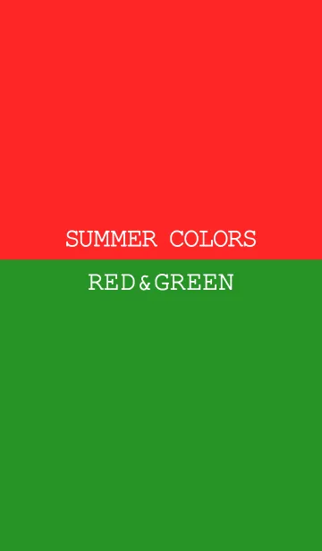 [LINE着せ替え] SUMMER COLORS -RED ＆ GREEN-の画像1