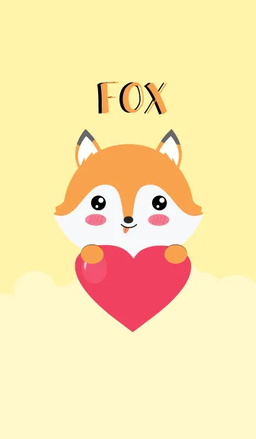 [LINE着せ替え] I am Lovely Fox Theme (jp)の画像1