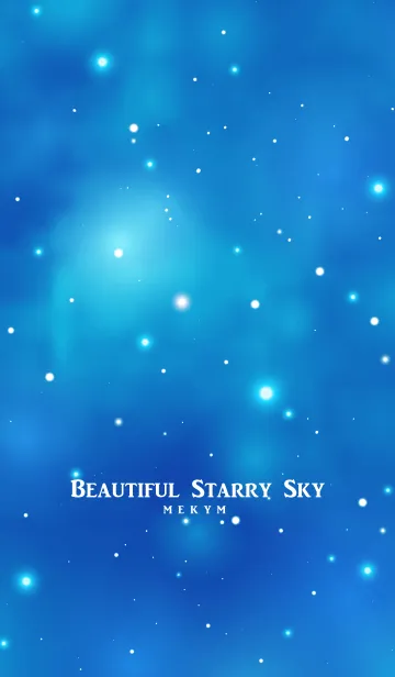 [LINE着せ替え] - Beautiful Starry Sky Blue 2 -の画像1