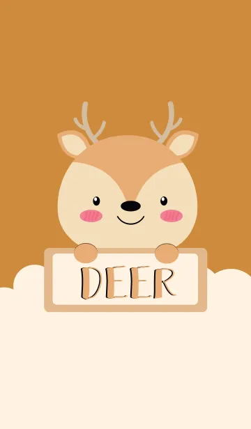 [LINE着せ替え] I am Lovely Deer Theme (jp)の画像1