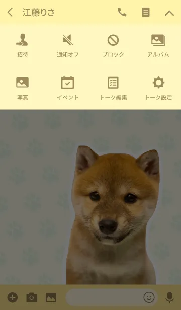 [LINE着せ替え] しばいぬハナコ【柴犬写真*a50】の画像4