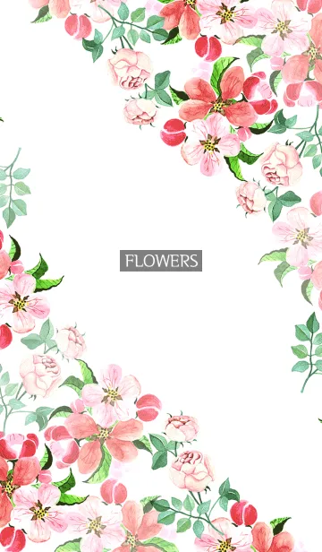 [LINE着せ替え] water color flowers_610の画像1