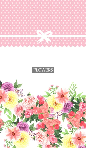 [LINE着せ替え] water color flowers_614の画像1