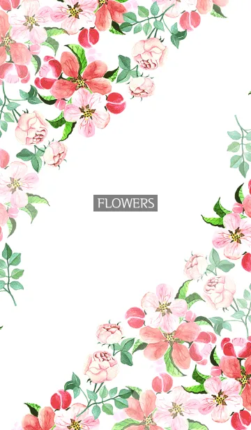 [LINE着せ替え] water color flowers_609の画像1