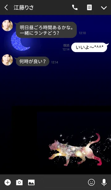 [LINE着せ替え] space cat1の画像3