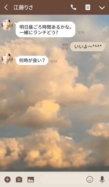 [LINE着せ替え] 朝焼けの空の画像3