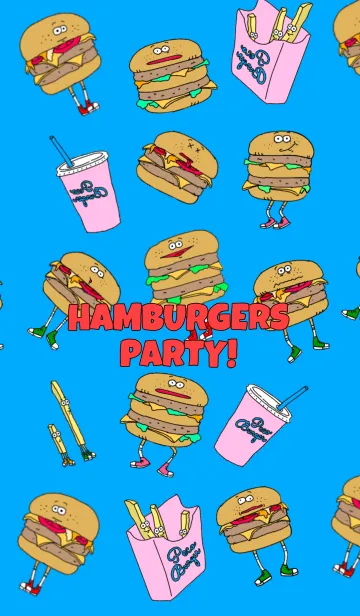 [LINE着せ替え] HAMBURGERS PARTY！ Part3！の画像1