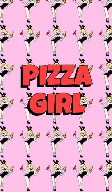 [LINE着せ替え] PIZZA BUNNY GIRLの画像1