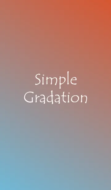 [LINE着せ替え] Simple Gradation -BLUE+ORANGE-の画像1