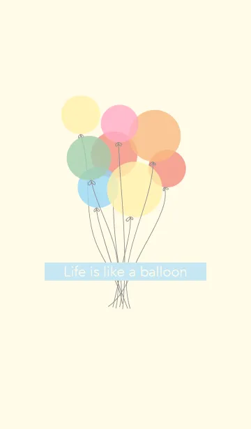 [LINE着せ替え] Life is like a balloonの画像1