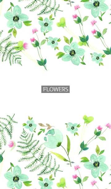 [LINE着せ替え] water color flowers_447の画像1